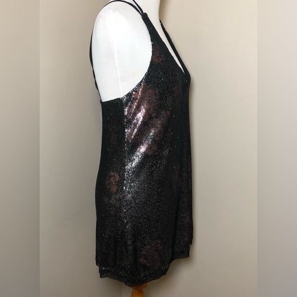 NWT Free People Sequined Mini Dress,Size-Small - Picture 7 of 9